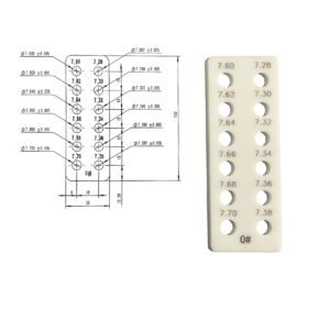 Case 3 Multi-Hole Ceramic Inspection Block for Pharmaceutical Capsule Manufacturing